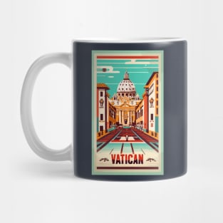 A Vintage Travel Art of the Vatican - Vatican City Mug